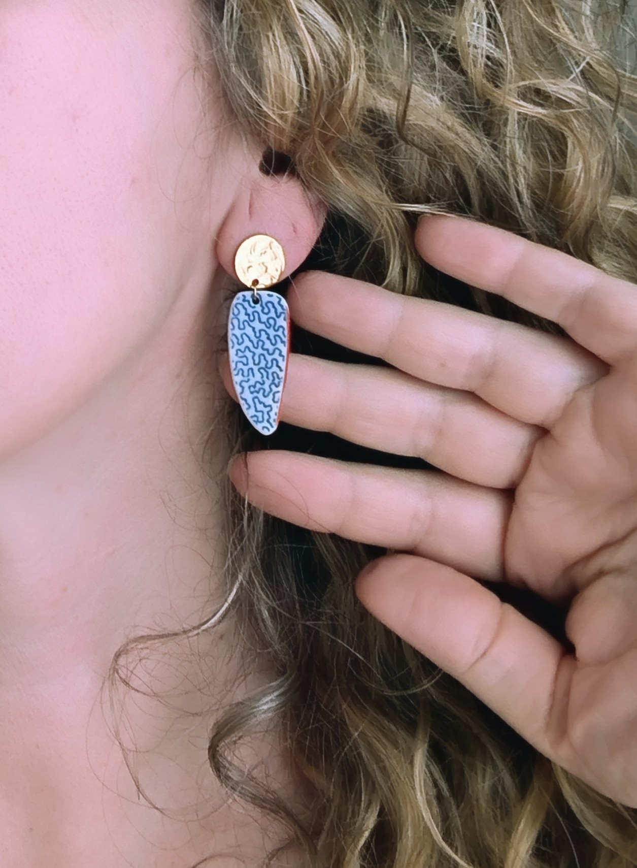 Pendientes Satsuma ondas pico - Imagen 2