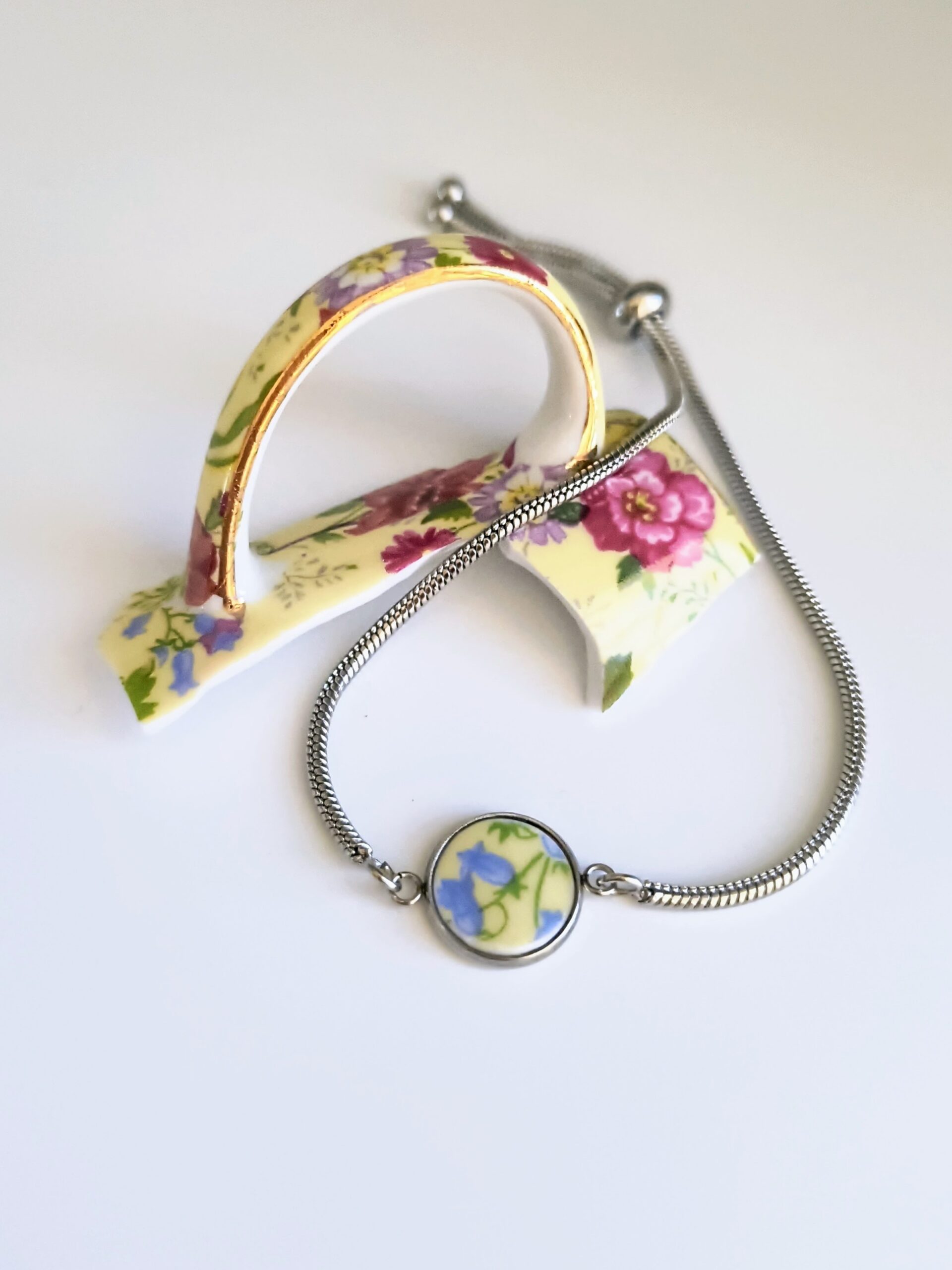 Camafeo floral lila - Imagen 2