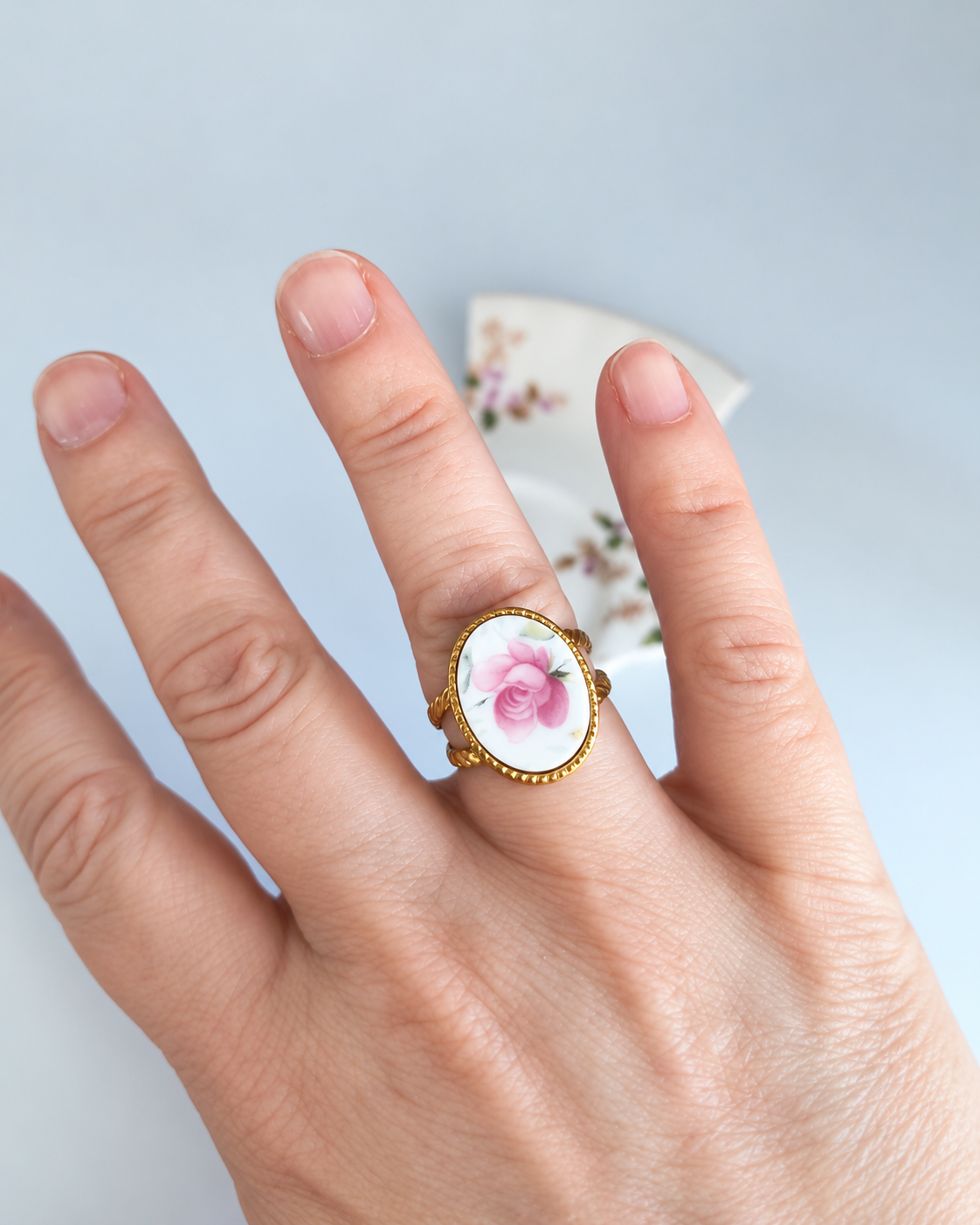 Anillo porcelana inglesa - Imagen 2